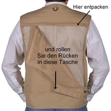 Laden Sie das Bild in den Galerie-Viewer, Leichte Weste aus Mesh-Stoff mit 16 Sacken