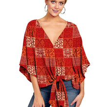 Laden Sie das Bild in den Galerie-Viewer, Lässige Blumenbluse für Damen