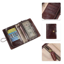 Laden Sie das Bild in den Galerie-Viewer, Herren Vintage Kartenhalter lange Brieftasche