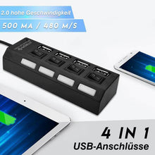 Laden Sie das Bild in den Galerie-Viewer, ✔️Hochgeschwindigkeits-USB-Hub mit mehreren Anschlüssen