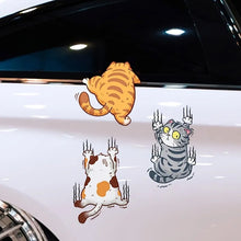 Laden Sie das Bild in den Galerie-Viewer, Niedliche Katze Cartoon Auto Aufkleber