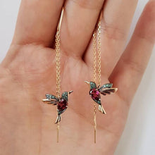 Laden Sie das Bild in den Galerie-Viewer, Damen elegante Kolibri Strass Ohrstecker
