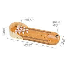 Laden Sie das Bild in den Galerie-Viewer, Zuhause Holz Mini Bowling Spiel Set