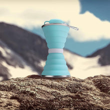 Laden Sie das Bild in den Galerie-Viewer, Outdoor Silikon Faltbare Wasserflasche