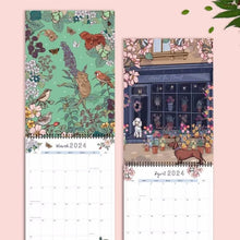 Laden Sie das Bild in den Galerie-Viewer, 🗓️2024 Natur und Tierwelt Kunst Wandkalender🗓️