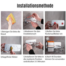 Laden Sie das Bild in den Galerie-Viewer, Badezimmer Aluminium multifunktionaler Haartrockner Halter