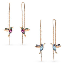 Laden Sie das Bild in den Galerie-Viewer, Damen elegante Kolibri Strass Ohrstecker