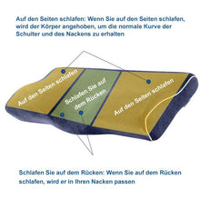 Laden Sie das Bild in den Galerie-Viewer, Orthopädisches Kissen Viskoelastischer Gedächtnisschaum Nackenkissen