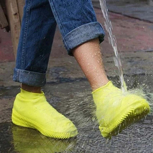 Unisex Wasserdichte Silikon Überschuhe, ein Paar