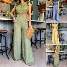 Laden Sie das Bild in den Galerie-Viewer, 🔥Sommer-Specials🔥Einfarbiger Overall mit Rüschen