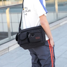 Laden Sie das Bild in den Galerie-Viewer, Herr Umhängetasche aus Segeltuch
