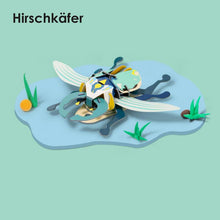 Laden Sie das Bild in den Galerie-Viewer, 3D handgemachtes Insekt Puzzle