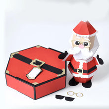 Laden Sie das Bild in den Galerie-Viewer, 3D-Popup-Box-Karte „Weihnachtsmann-Streich“