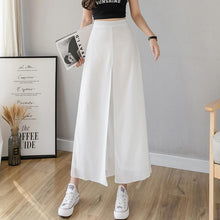 Laden Sie das Bild in den Galerie-Viewer, Chiffon Eisseide Hose mit weitem Bein