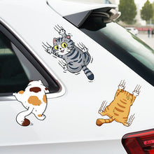 Laden Sie das Bild in den Galerie-Viewer, Niedliche Katze Cartoon Auto Aufkleber