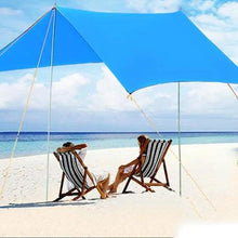 Laden Sie das Bild in den Galerie-Viewer, Markise Sonnenschutz Regenschutz Strand Camping Picknick Pad Feuchtigkeitsschutzmatte (nur Zelt, Unterstützung nicht enthalten)