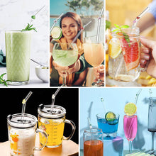 Laden Sie das Bild in den Galerie-Viewer, 🌈Strohhalme aus farbigem Glas