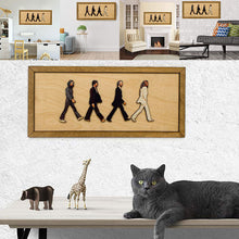 Laden Sie das Bild in den Galerie-Viewer, Gerahmtes Abbey Road-Porträt der Beatles