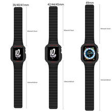 Laden Sie das Bild in den Galerie-Viewer, Integriertes magnetisches Silikonarmband der Apple Watch