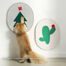 Laden Sie das Bild in den Galerie-Viewer, 🐱Farbiger, flacher Katzenkratzbaum zur Wandmontage