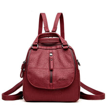 Laden Sie das Bild in den Galerie-Viewer, Mode Leder Mehrzweck Rucksack Schulter Handtasche