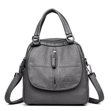 Laden Sie das Bild in den Galerie-Viewer, Mode Leder Mehrzweck Rucksack Schulter Handtasche