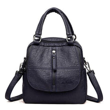 Laden Sie das Bild in den Galerie-Viewer, Mode Leder Mehrzweck Rucksack Schulter Handtasche
